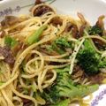 まにゃっち88's cooksnap of when they made おかわりしたい！★牛肉とネギのパスタ★.