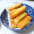 rikyu's cooksnap of when they made 新じゃがのめんたいマヨチーズ春巻き✿.