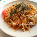 YUH♡ママ's cooksnap of when they made うちの定番★カリもち焼きうどん.