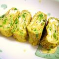 komomoもも's cooksnap of when they made ◇簡単ﾈｷﾞ入り卵焼き◇.