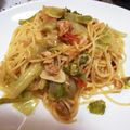 ともみん_1122's cooksnap of when they made レタスとツナのペペロンチーノ.