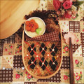 ＊あんりこ＊'s cooksnap of when they made 大人のデコ弁☓◆☓◆☓アーガイル模様.