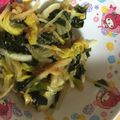 さくらタンママ's cooksnap of when they made たまねぎと白菜とワカメの梅肉和え.