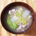 ちぃ−ち−chan's cooksnap of when they made 女性の味方！生姜白菜豚汁♡.