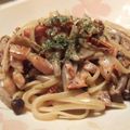 あずみちゃん's cooksnap of when they made きのことベーコンのクリームソーススパゲティ（ポルチーニ風味）.