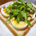 ぽんずー's cooksnap of when they made しらすとトマトと茹で卵の和トースト.