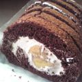 merci0u0's cooksnap of when they made 簡単美味◆魅惑のチョコバナナロールケーキ.