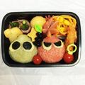 EST☆Mommy's cooksnap of when they made ぷよぷよのキャラ弁.