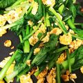 よめchan's cooksnap of when they made 栄養満点！小松菜と卵の炒め物.