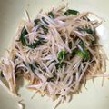 Fショパン's cooksnap of when they made ニラともやしの炒め物.