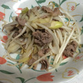 ゆあのあちゃん's cooksnap of when they made 【ほんだし】豚こまネギもやし炒め.