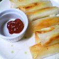 なーなありり's cooksnap of when they made 洋風もちちーず春巻き.
