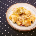 narimimama's cooksnap of when they made かぼちゃとたまごのサラダ.
