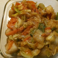 teriyakime's cooksnap of when they made エビとイカの香味野菜炒め.