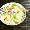 kebeibiko's cooksnap of when they made Wりんごと薩摩芋๑ココミルサラダ✿.