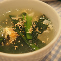 パンともふもふ's cooksnap of when they made 小松菜とふわふわ卵の中華スープ.