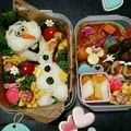 ともにゃん♪ズラ♪'s cooksnap of when they made オラフ☆キャラ弁.