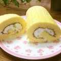 たらむぎちゃん's cooksnap of when they made マロンクリームのロールケーキ.
