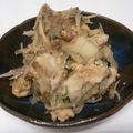 harukohaku's cooksnap of when they made 豚ごぼうのサトイモ和え.