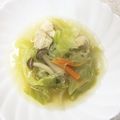 RoomA's cooksnap of when they made ダイエット☆野菜たっぷりササミ春雨スープ.