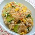 YUH♡ママ's cooksnap of when they made [簡単]チンゲン菜とカニの炒飯.