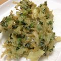 だいぽよ☆'s cooksnap of when they made 青ネギとしらすと桜エビのかき揚げ.