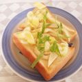 クックU65BTV☆'s cooksnap of when they made ハーフ＆ハーフのセロリトースト.