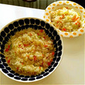 akilondon's cooksnap of when they made ママとぼくの簡単ランチ☻しらすちゃーはん.