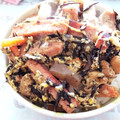 まなみ518's cooksnap of when they made ひじきの煮物で簡単和風スパム丼.