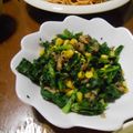 ramieru's cooksnap of when they made 簡単！大根の葉で炒め物.