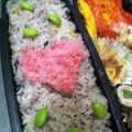 maruru-nn's cooksnap of when they made お弁当に✿桜でんぶでラクガキ～♡.