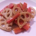 うーれい's cooksnap of when they made ちゃちゃっと作れる♪蓮根の酢きんぴら.