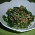 Jock's cooksnap of when they made 水菜とセリのお浸し.
