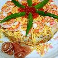 にょにょママン's cooksnap of when they made 誕生日に☆お寿司のケーキ.