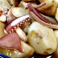kkkFM's cooksnap of when they made 親芋（里芋）とイカの煮物.