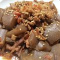 meruku2005's cooksnap of when they made 豚肉と蒟蒻の甘辛煮.