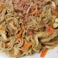 kimimaruo's cooksnap of when they made カレー香る白だし焼蕎麦～華麗なる碧蕎麦～.