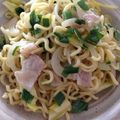 H♡S's cooksnap of when they made 調味料全部小さじ１☆簡単ネギ塩焼きそば.