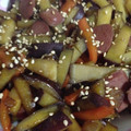 ちゃんだにえる's cooksnap of when they made 簡単★サツマイモと人参の甘辛きんぴら.