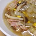 momonga222's cooksnap of when they made 簡単節約☆白菜としめじベーコンスープ☆.