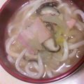 むむmuむ's cooksnap of when they made 白菜とベーコンのあっさりうどん（みそ味）.
