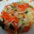 クック3OTS59☆'s cooksnap of when they made 小松菜とベーコンの和風パスタ.