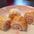 りさりんのママ's cooksnap of when they made お弁当に♫ちくわのくるりんハムチーズ.