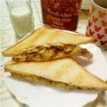 うたかた。's cooksnap of when they made キャベツとコンビーフのサンドイッチ.