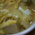 conn's cooksnap of when they made 高野豆腐と玉葱の玉子とじ.