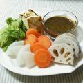 ねっちゃんっ's cooksnap of when they made 味噌ドレで〜焼豆腐・ササミの温野菜サラダ.