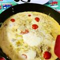 まみこちゃん☆'s cooksnap of when they made ひき肉とナスのトマトオムレツ。.