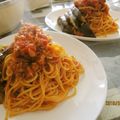 ☆☆あっきん☆☆'s cooksnap of when they made 簡単・我が家流♪ナスのミートソースパスタ.