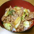 Andy♪'s cooksnap of when they made チンゲンサイと牛肉の丼☆.