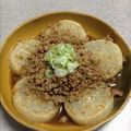 虎とん子's cooksnap of when they made メイン料理にもなる挽肉入り大根ステーキ.